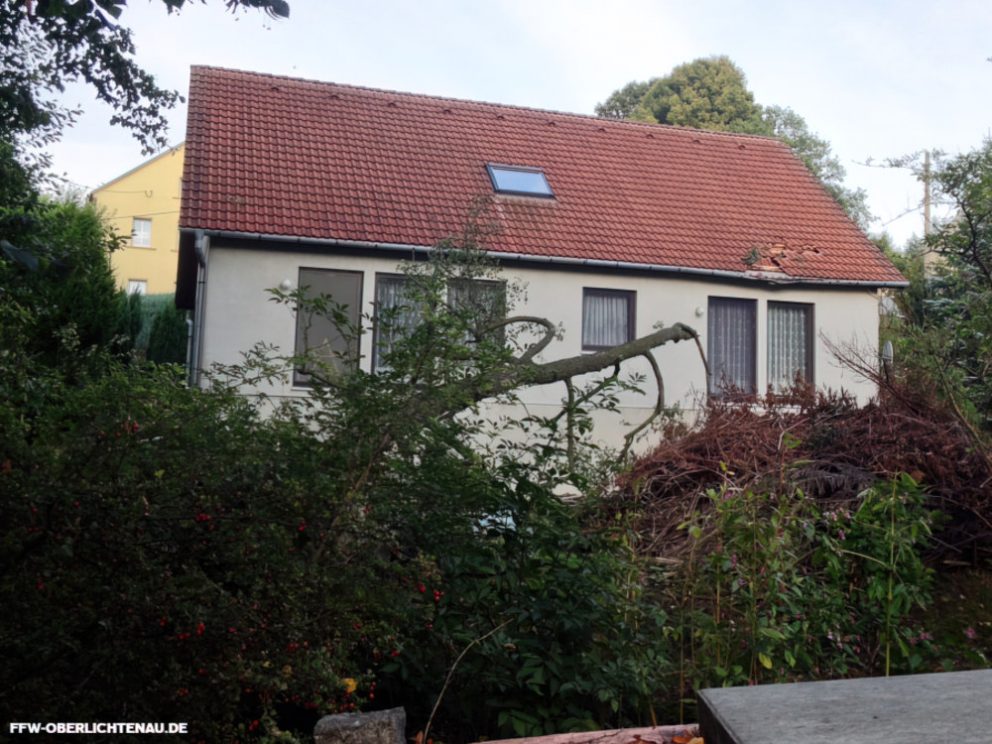 Baum auf Haus gestürzt #13-16