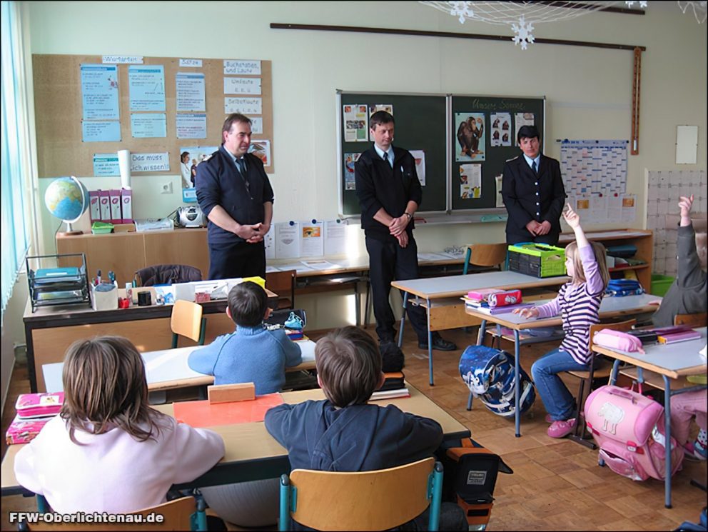 Brandschutzunterricht Grundschule Oberlichtenau 