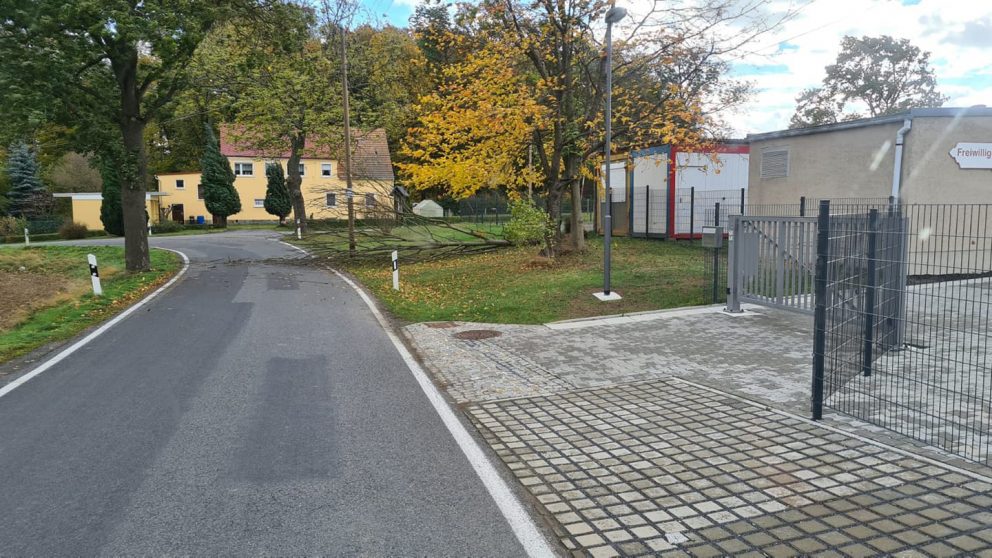 Ersten Einsatz auf Grund des Sturmes