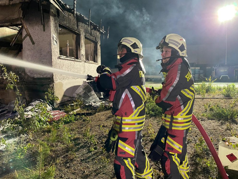 Großbrand in Laußnitz