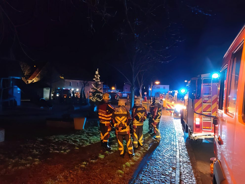 Brand eines leerstehenden Gebäudes