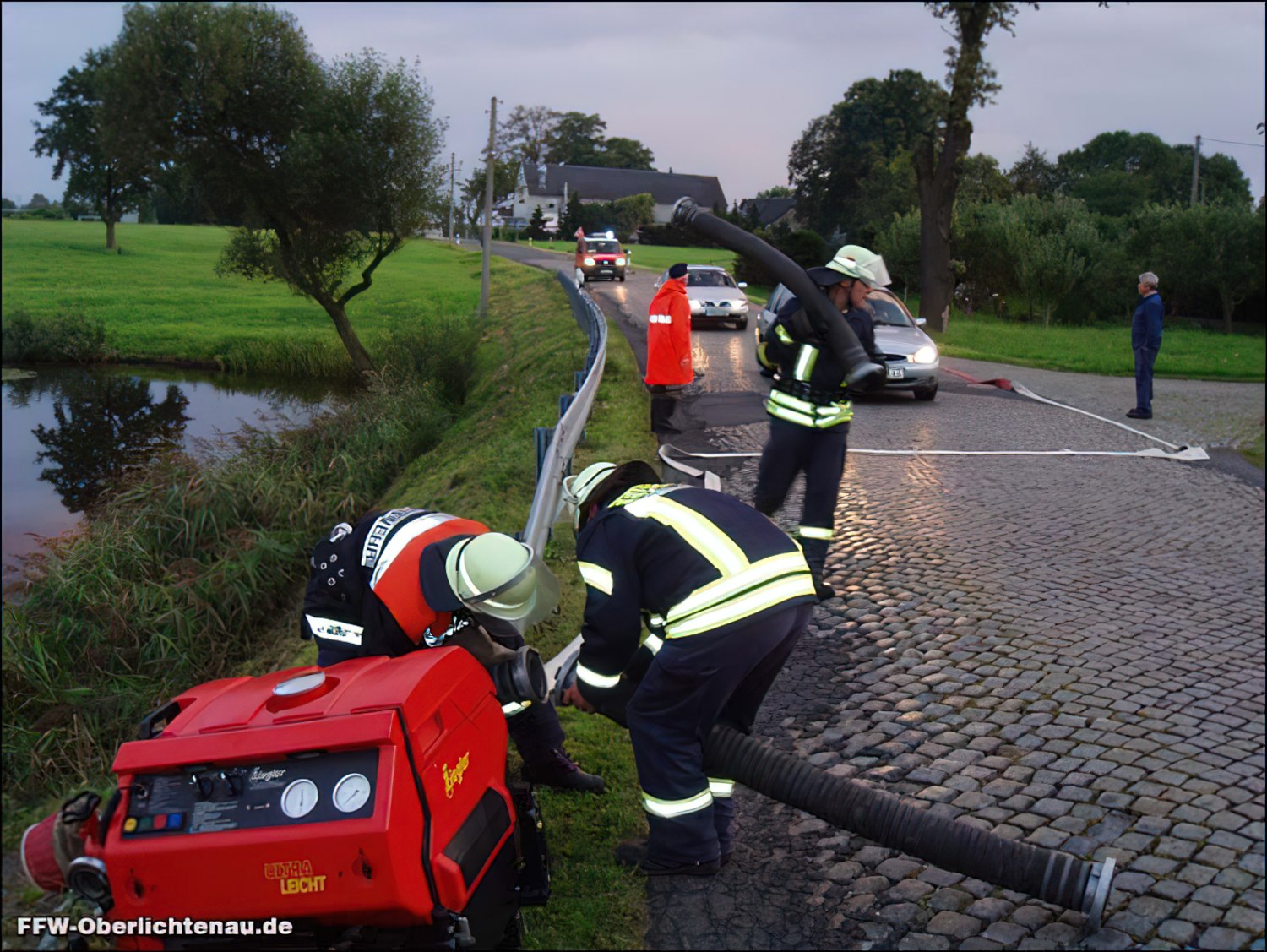 Einsatzübung der Ortswehren