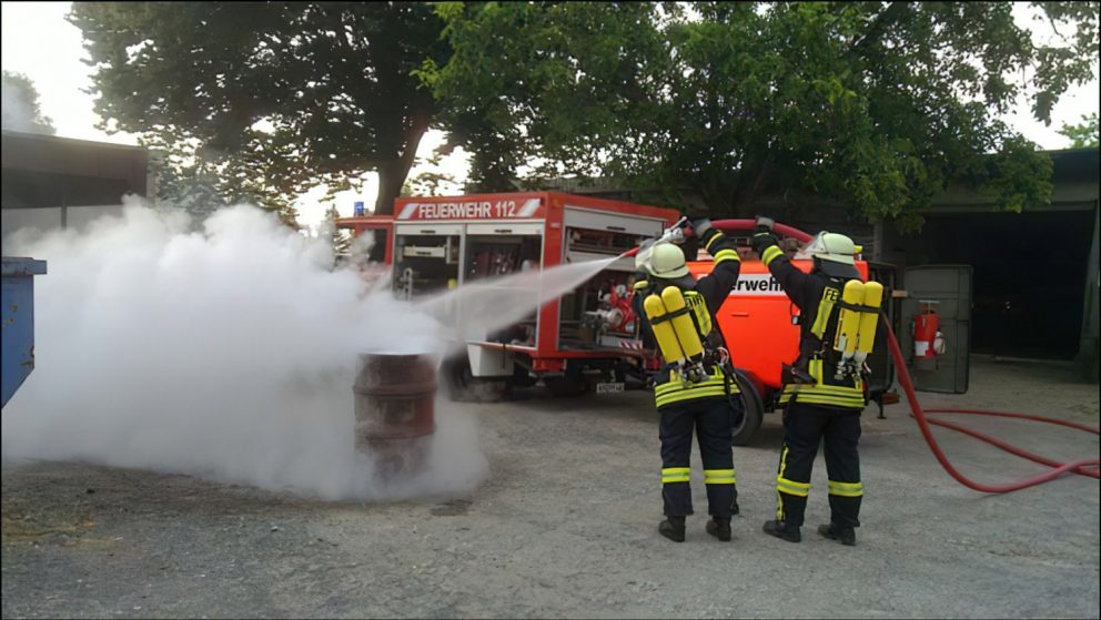 Übung mit der FFW Großnaundorf 