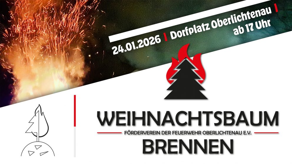 Raus mit dem Baum – Weihnachtsbaumbrennen in Oberlichtenau